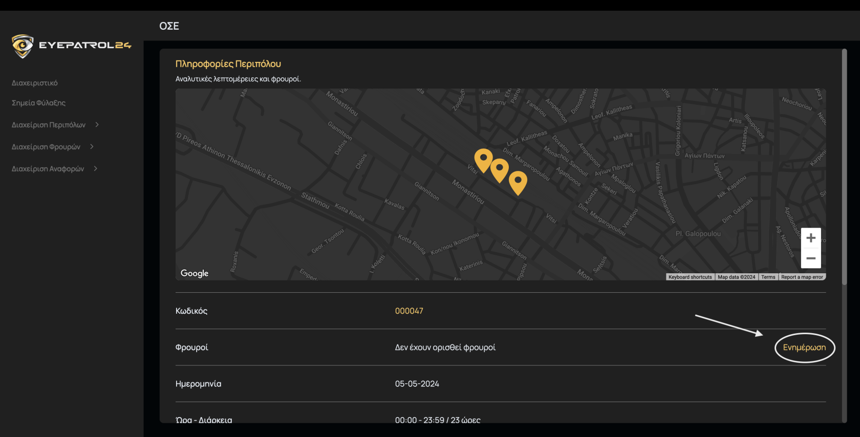 Ενημέρωση Φρουρών